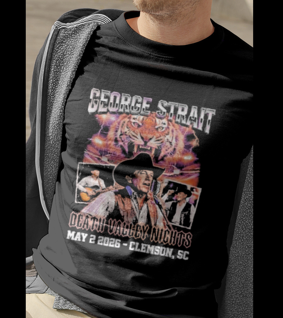 George Strait Death Valley Nights May 2 2026 Clemson SC Tigers Concert Event T-Shirt