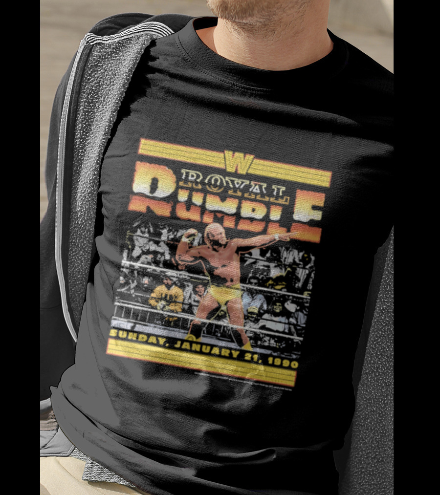 WWF Royal Rumble 1990 Hulk Hogan Sunday January 21 Wrestler T-Shirt