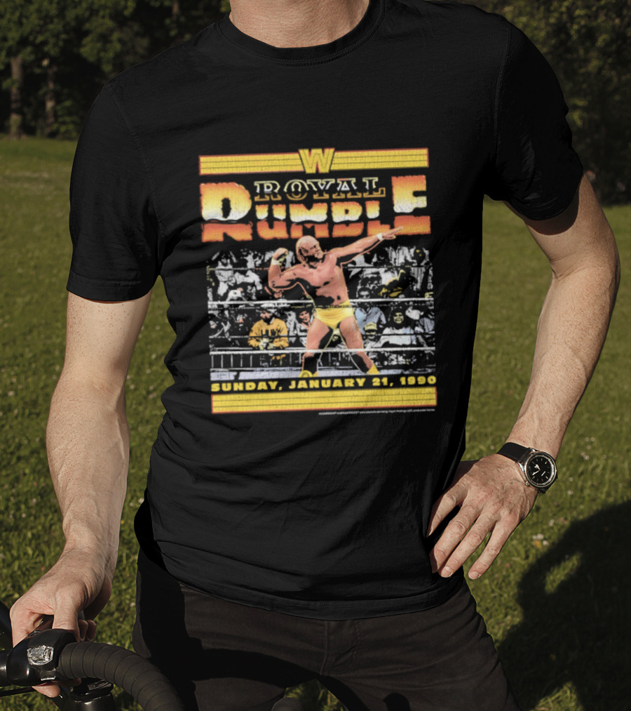 WWF Royal Rumble 1990 Hulk Hogan Sunday January 21 Wrestler T-Shirt