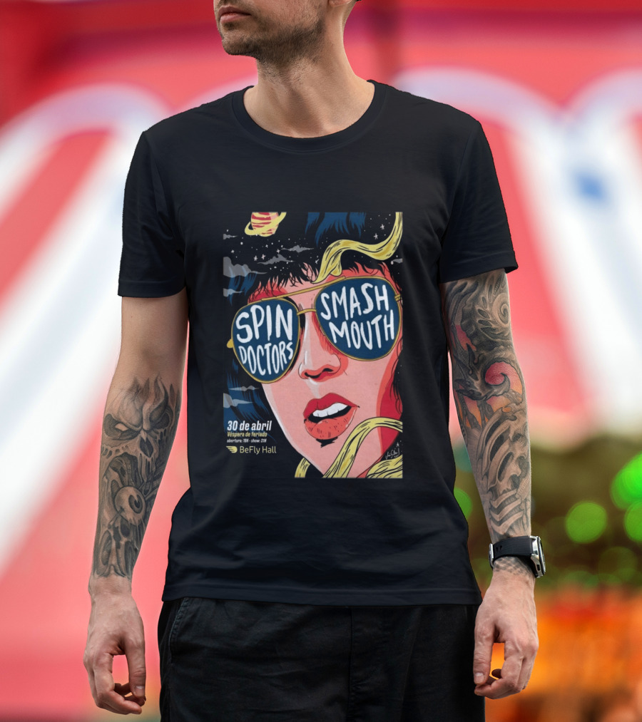 Spin Doctors Smash Mouth Concert 30 De Abril BeFly Hall 2026 Belo Horizonte Brazil T-Shirt