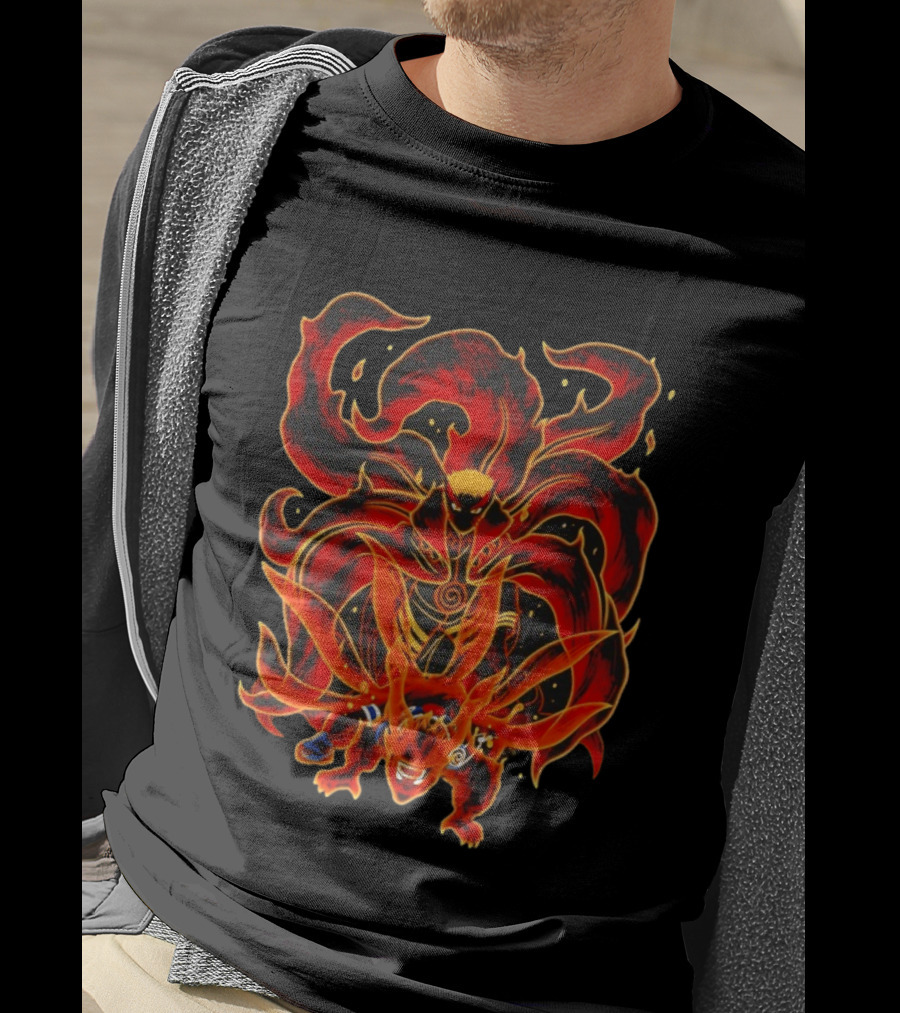 Spiral Fury Naruto Kurama Collaboration T-Shirt