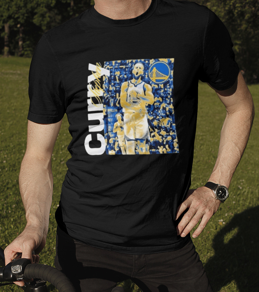Stephen Curry Golden State Warriors NBA Season Start Action T-Shirt