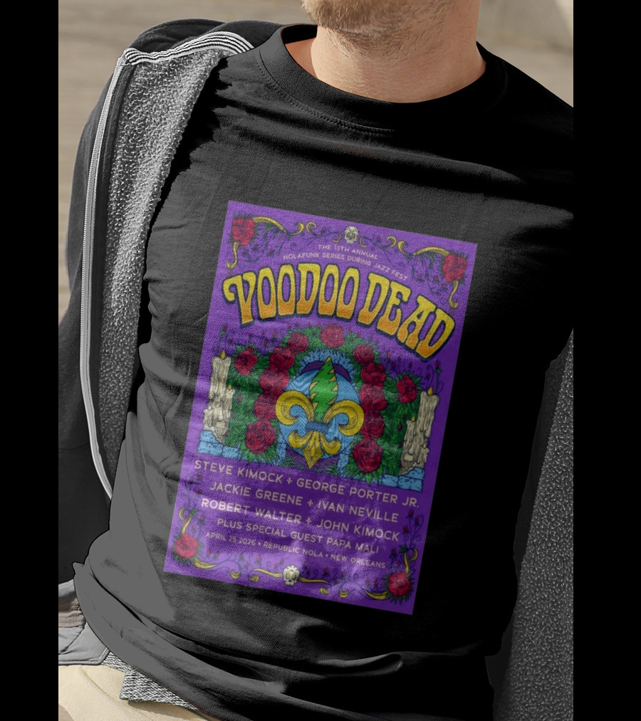Voodoo Dead 13th Annual Nolafunk Series Jazz Fest New Orleans 2026 April 25 Republic NOLA T-Shirt