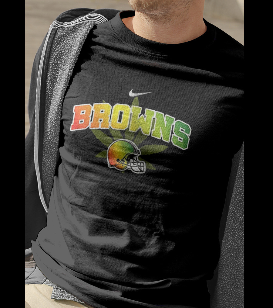 Cleveland Browns One Love Bob Marley Nike Football Helmet T-Shirt