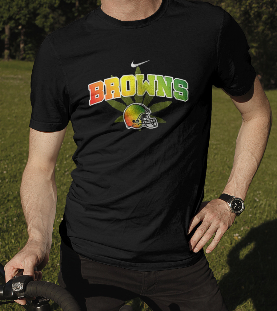 Cleveland Browns One Love Bob Marley Nike Football Helmet T-Shirt