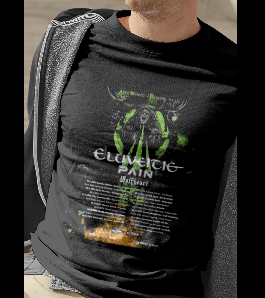 Eluveitie Pan European Tour 2026 Dates Part 3 Music Event T-Shirt