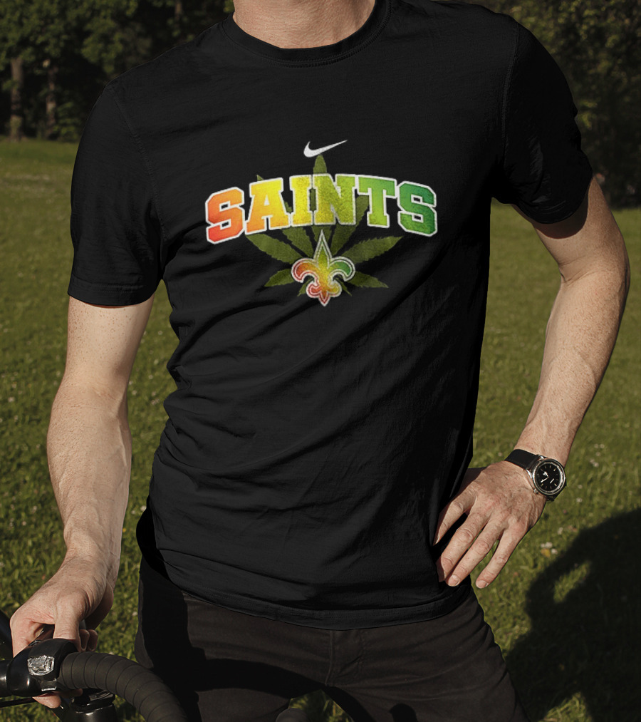 New Orleans Saints Nike One Love Fleur De Lis Leaf T-Shirt