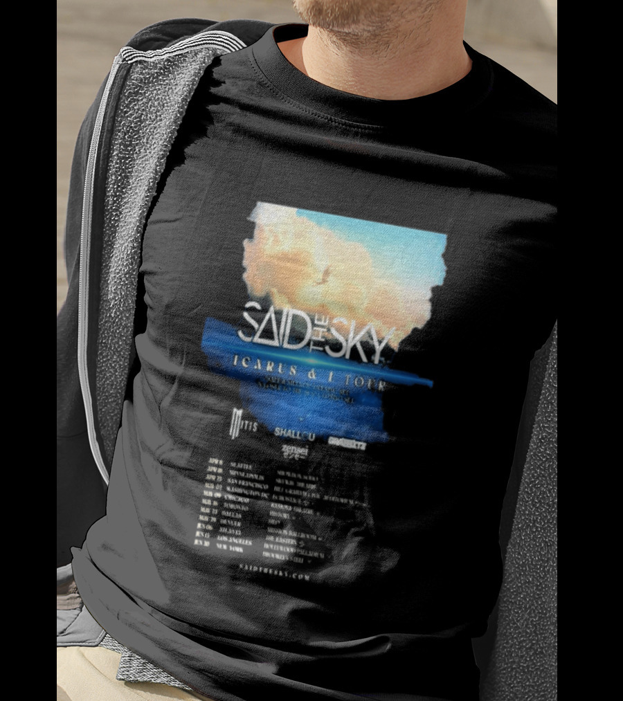 Said The Sky Icarus & I Tour 2026 Dates Clouds Shallou Special Guest T-Shirt