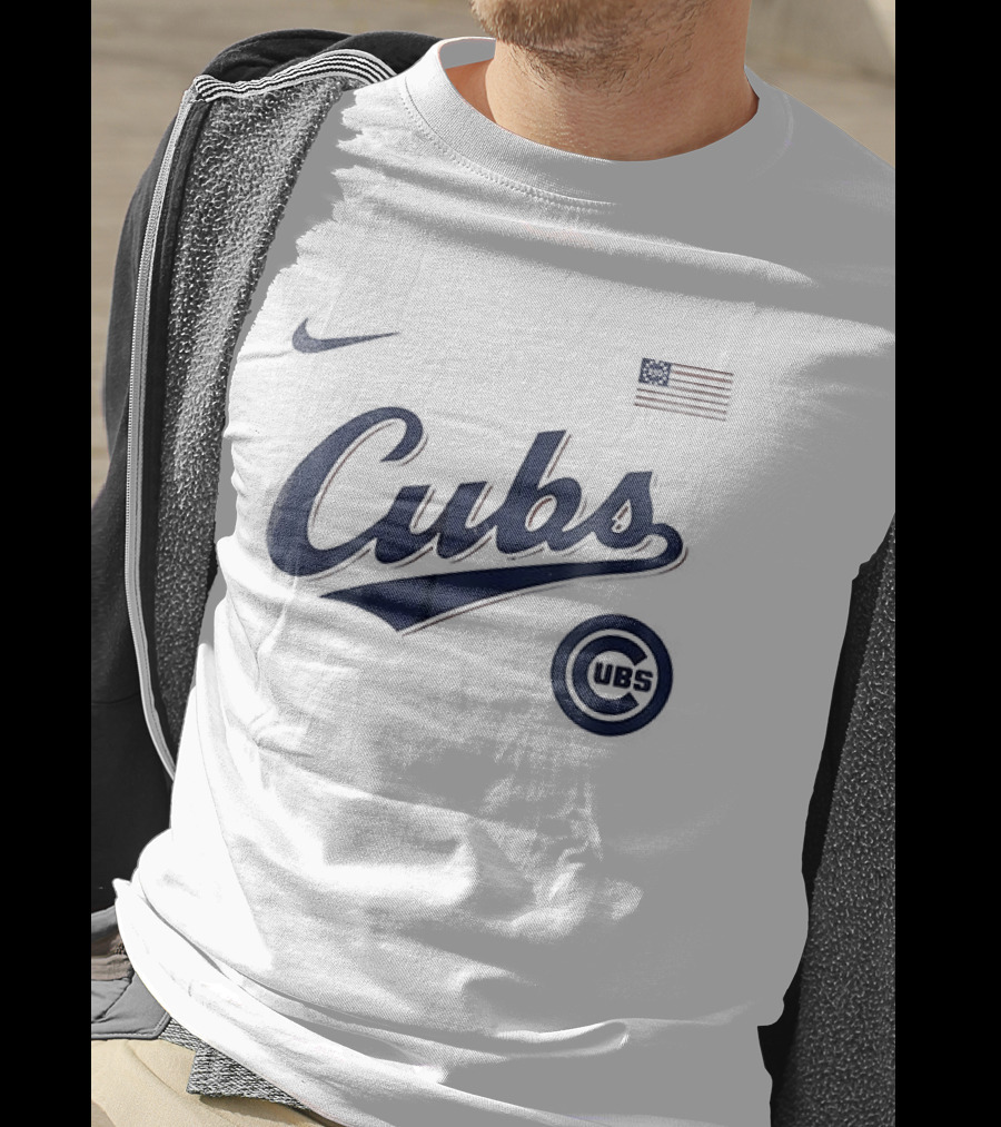 Nike Cubs USA 250th Anniversary Flag T-Shirt