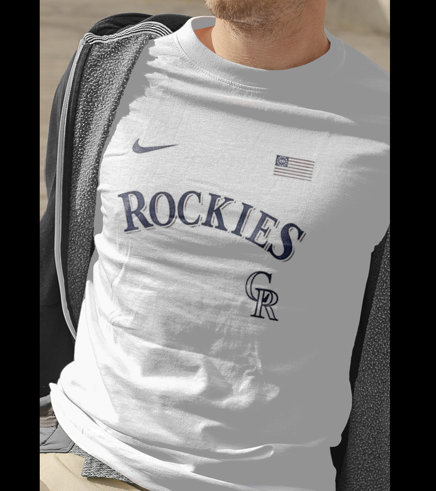 Nike Colorado Rockies 250th Anniversary USA Baseball Celebration T-Shirt