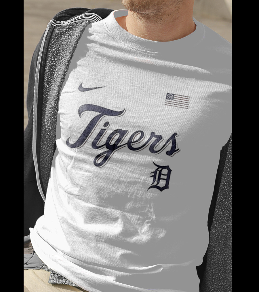 Nike Detroit Tigers USA 250th Anniversary Baseball Celebration T-Shirt