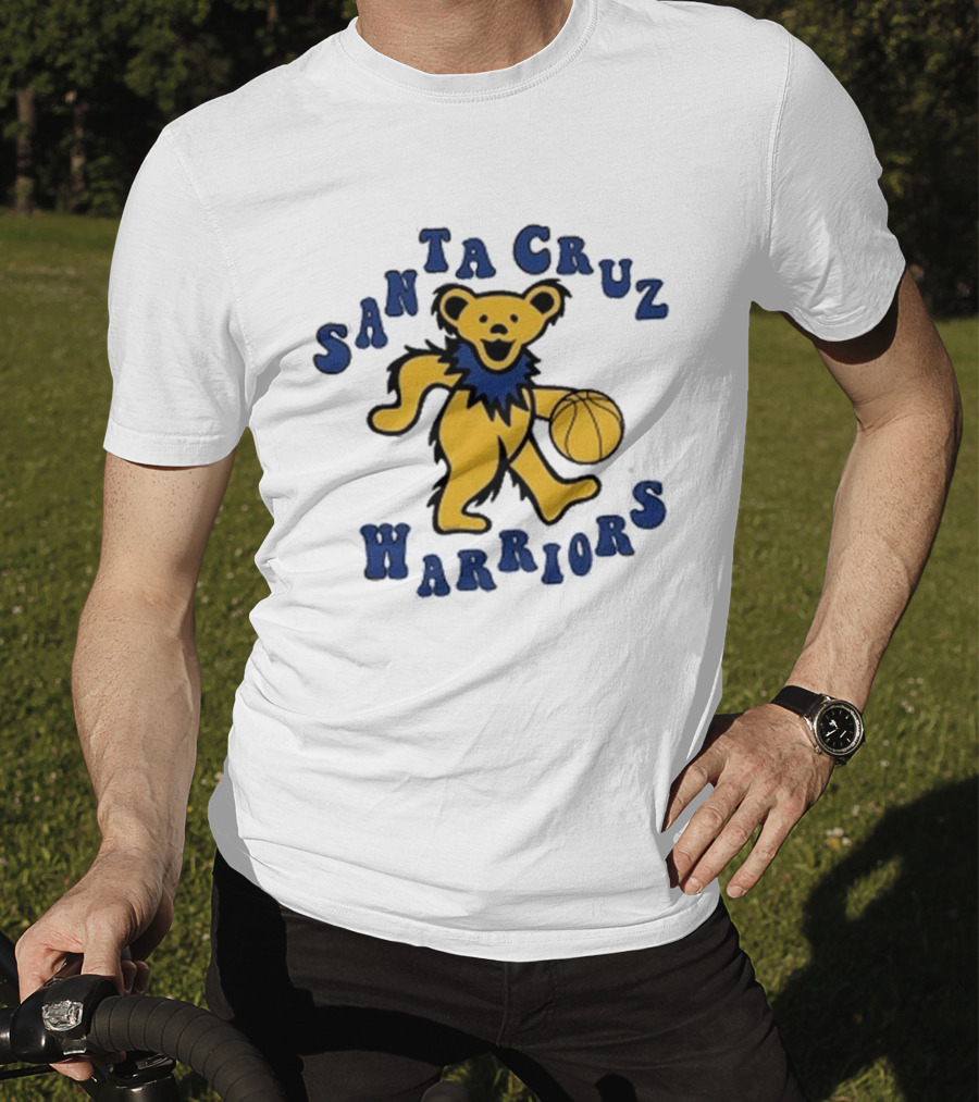 Grateful Dead SCW Bear Santa Cruz Warriors Basketball T-Shirt