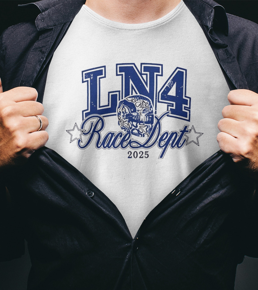 LN4 Race Dept 2025 Skull Star Motif T-Shirt