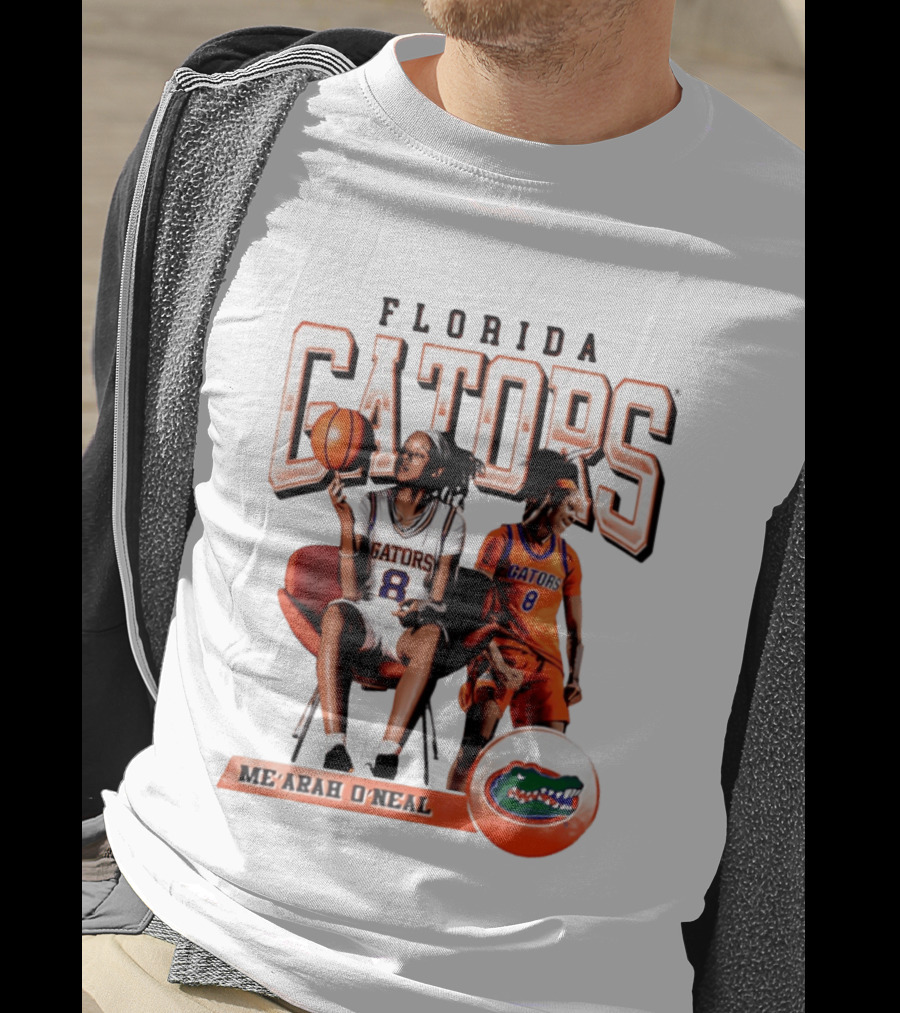 Florida Gators Me'Arah O'Neal Basketball Player 8 T-Shirt