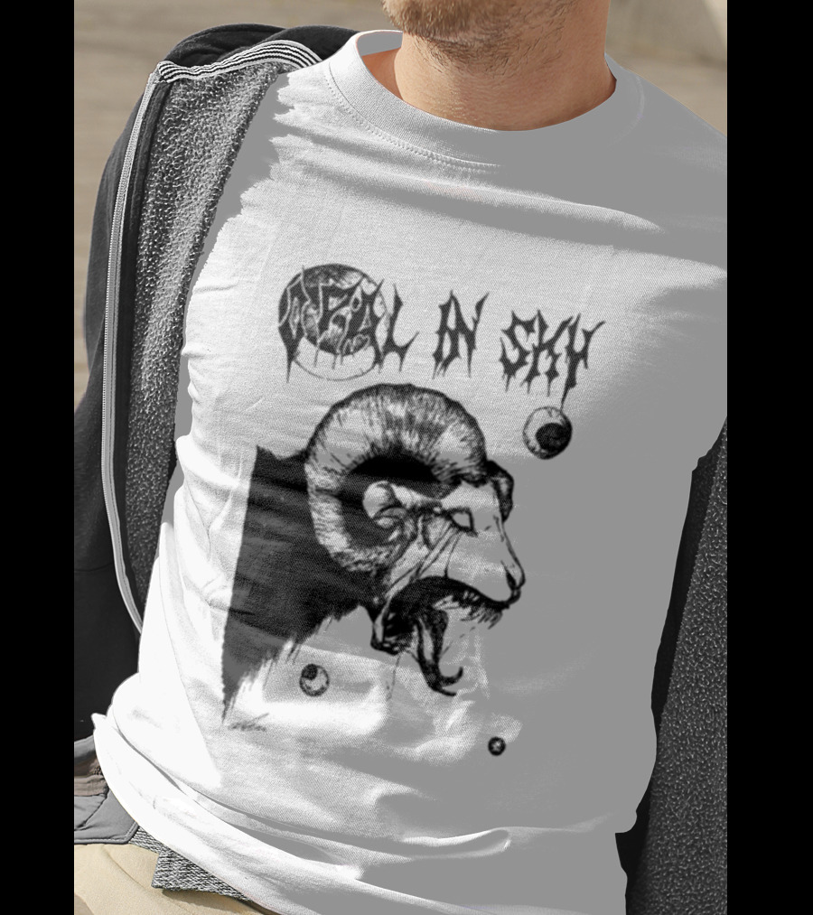 Olivia Dark Opal In Sky Satanic Ram T-Shirt