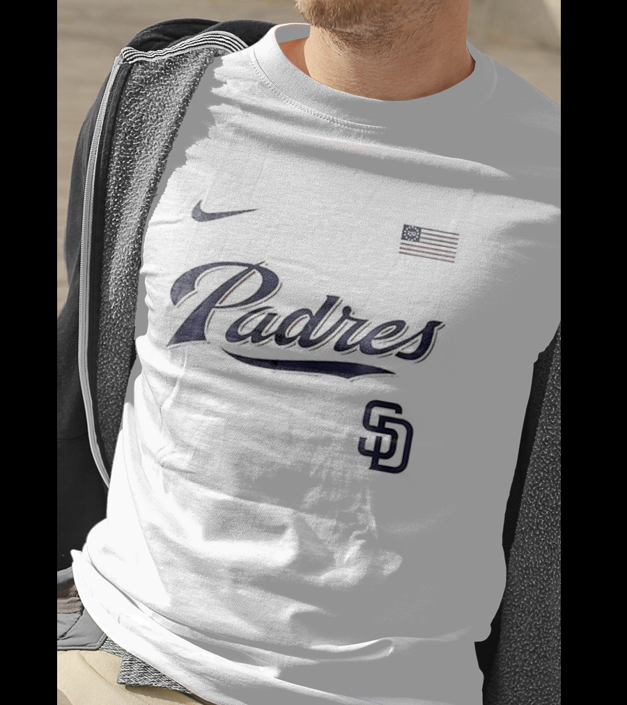 San Diego Padres Nike USA Flag 250th Anniversary Baseball T-Shirt