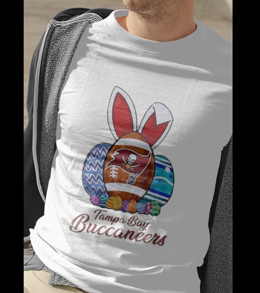 Tampa Bay Buccaneers Easter Bunny Football Eggs Buccaneers T-Shirt