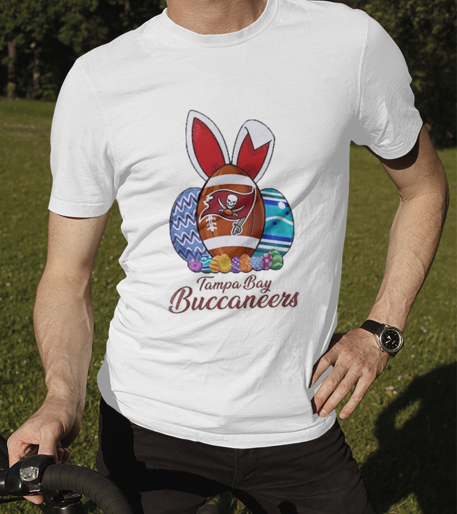 Tampa Bay Buccaneers Easter Bunny Football Eggs Buccaneers T-Shirt