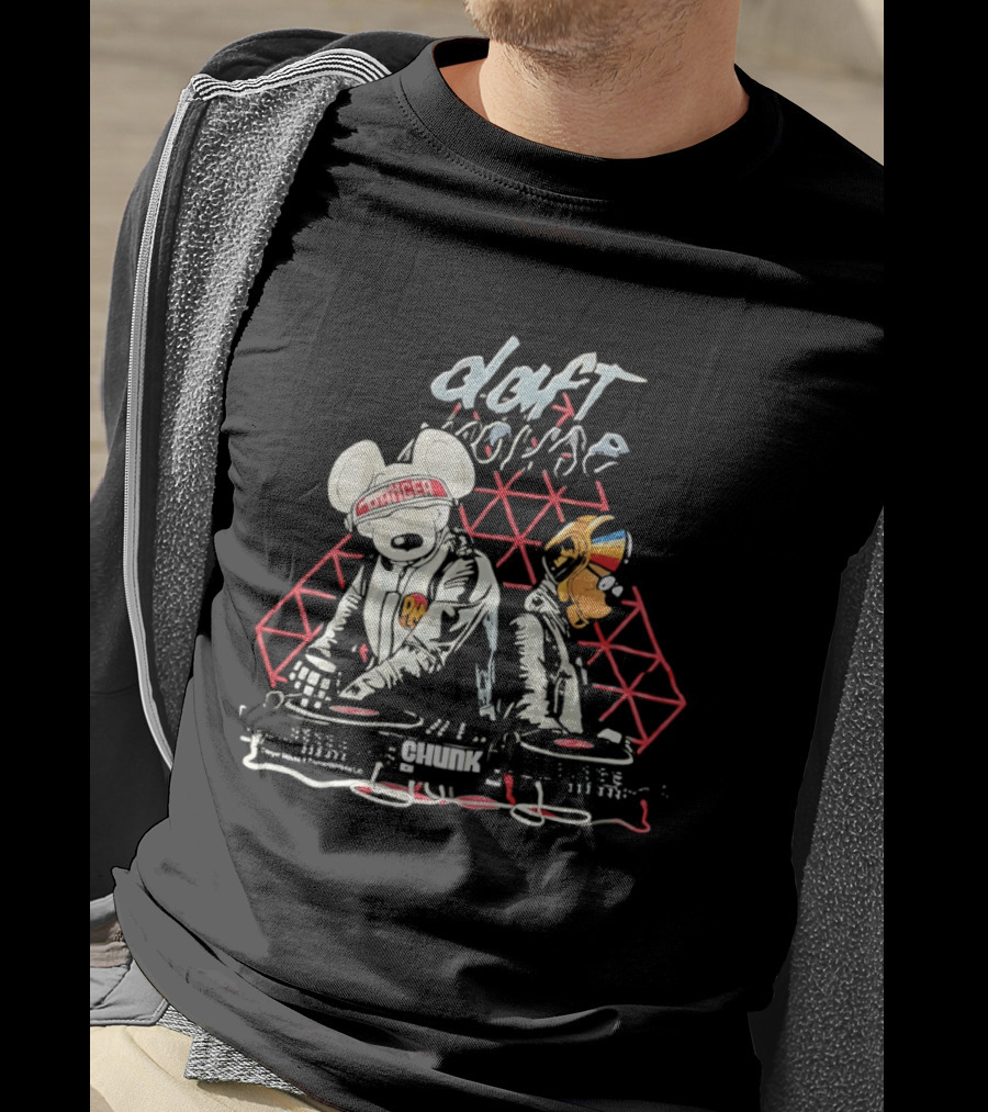 Chunk Daft Mouse DJ Duo Dance Music Fan T-Shirt