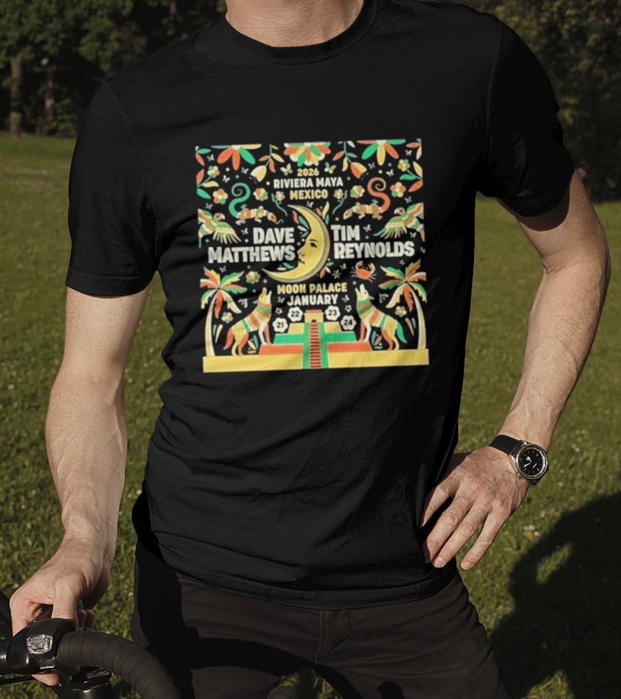 Dave Matthews Tim Reynolds 2026 Mexico Moon Palace Festival T-Shirt