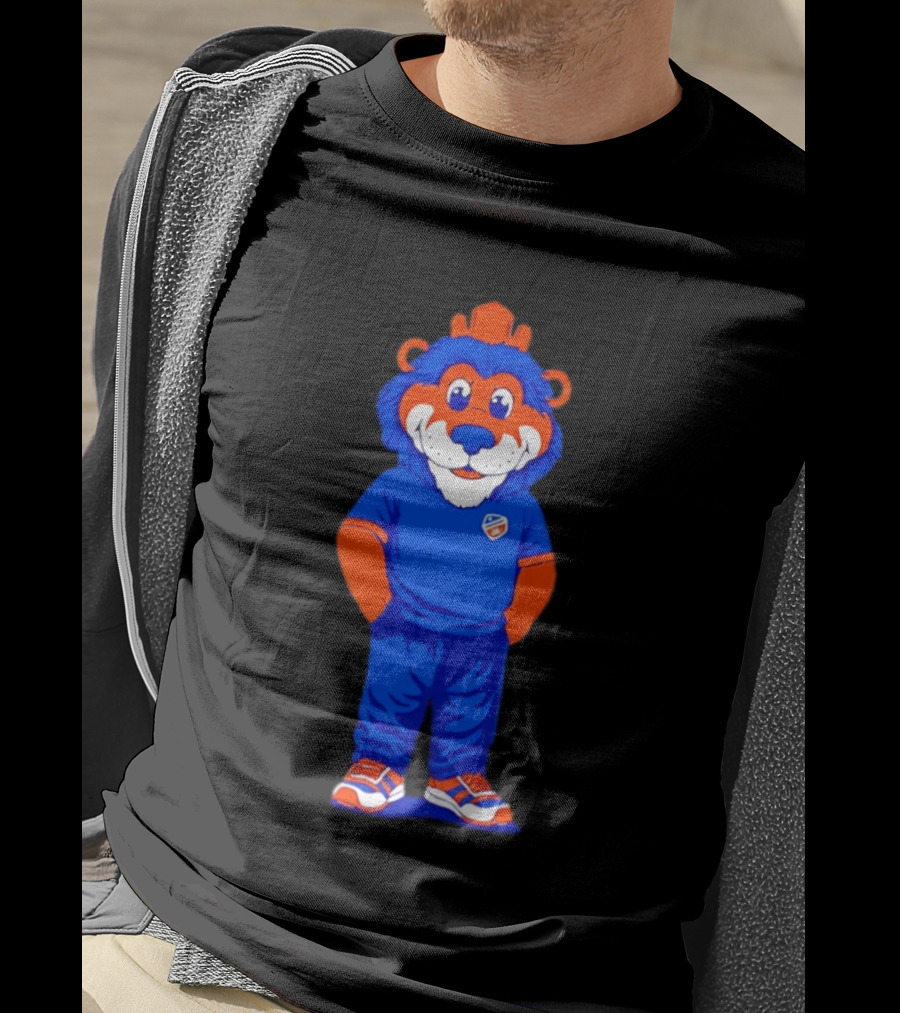 FC Cincinnati Casual Gary Mascot Blue And Orange Outfit T-Shirt