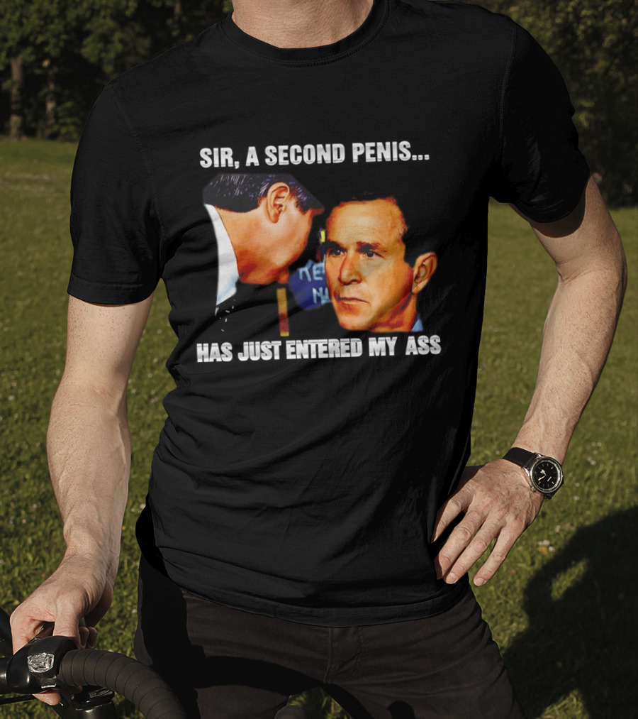George Walker Bush Second Penis Meme Controversial Humor T-Shirt
