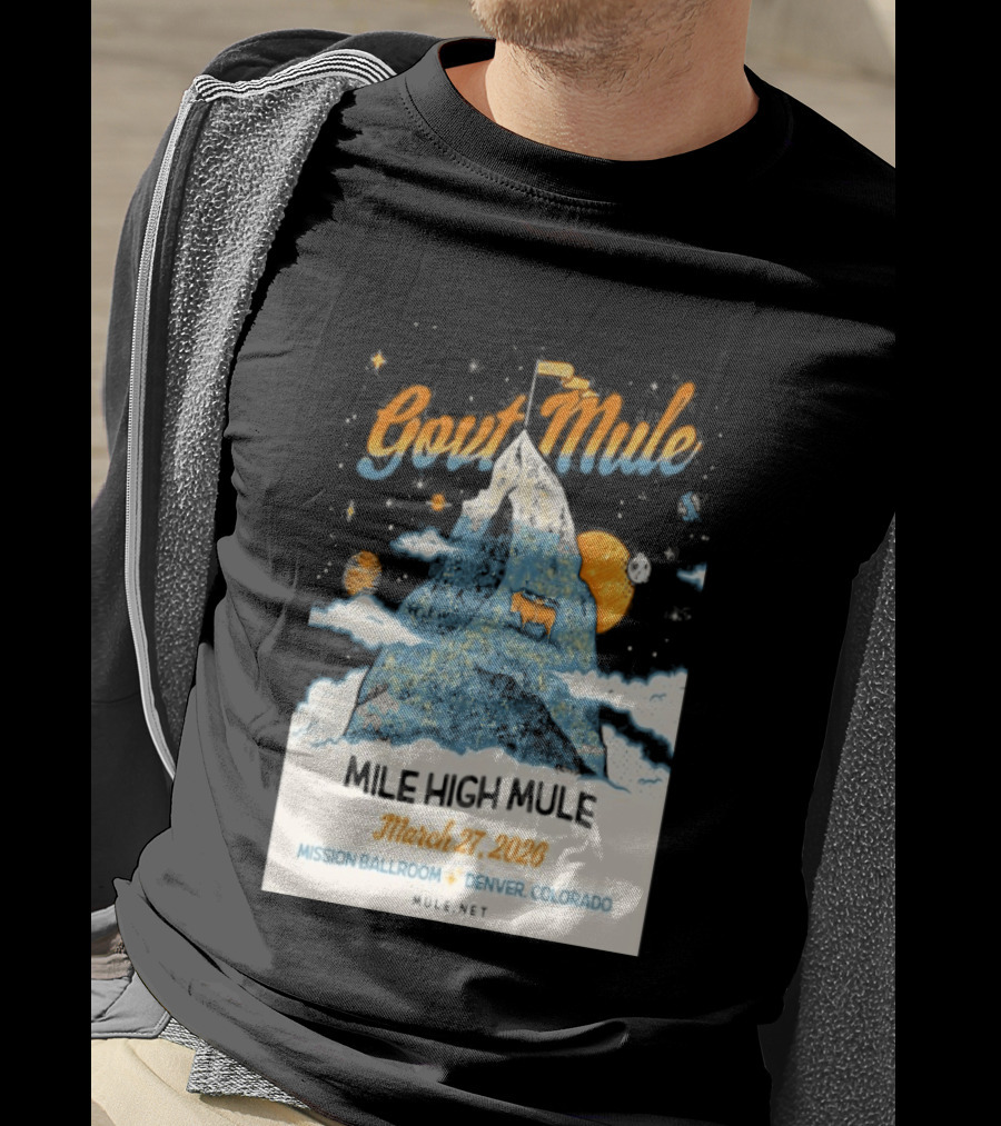 Gov't Mule Mission Ballroom Denver March 27 2026 Event Mountain T-Shirt