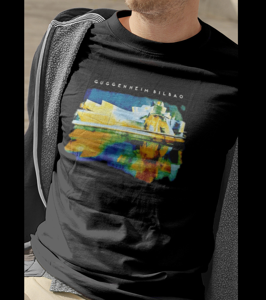 Guggenheim Bilbao Museum Painting Abstract Art Reflection T-Shirt