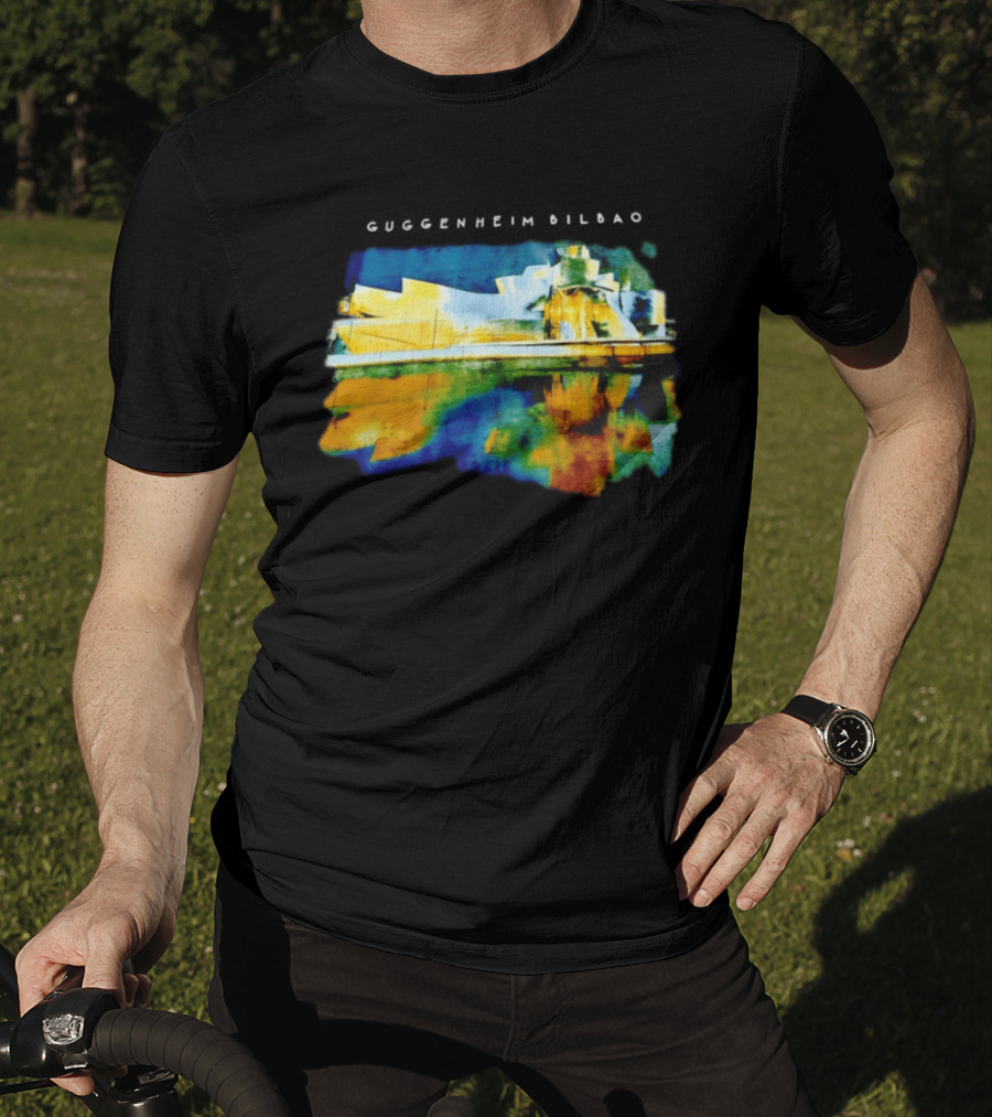 Guggenheim Bilbao Museum Painting Abstract Art Reflection T-Shirt