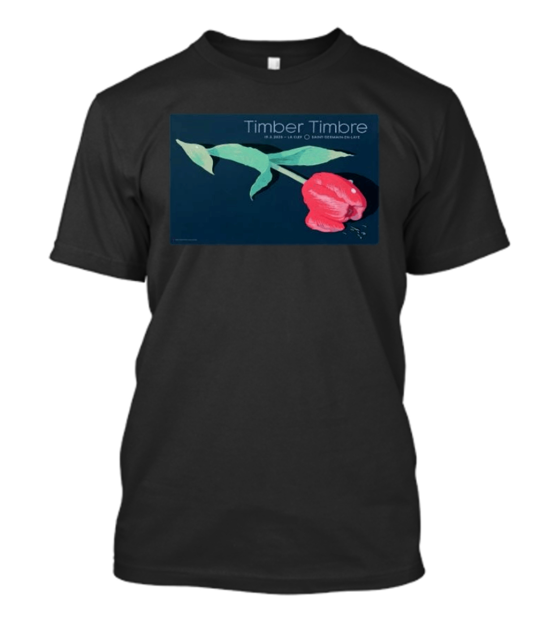 Timber Timbre Tour March 19 2025 La Clef Saint Germain En Laye France Tulip T-Shirt