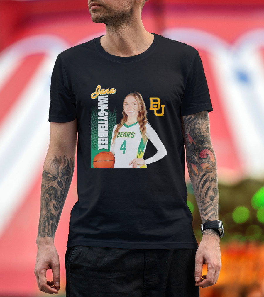 Jana Van Gytenbeek Baylor Bears NCAA Basketball BU T-Shirt