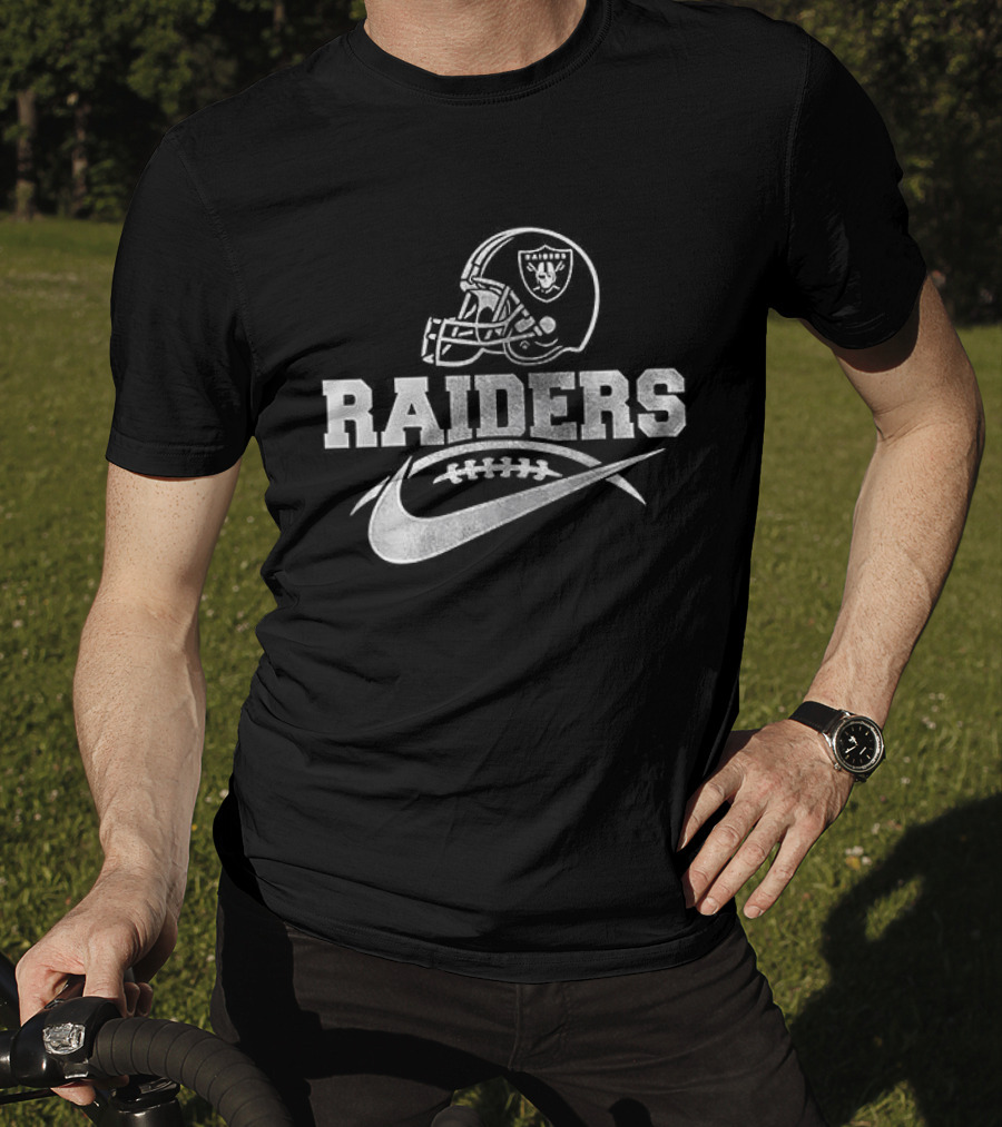 Raiders Helmet Nike Football T-Shirt