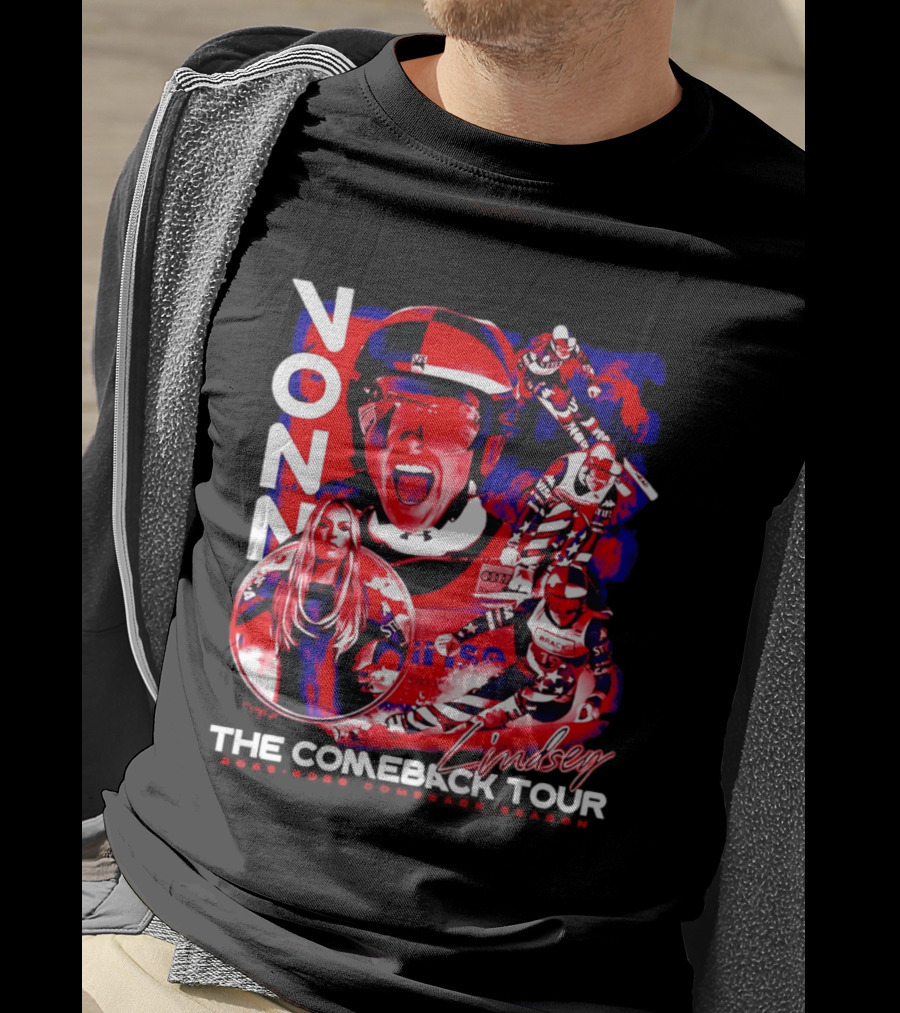 Lindsey Vonn The Comeback Tour Skiing Champion T-Shirt