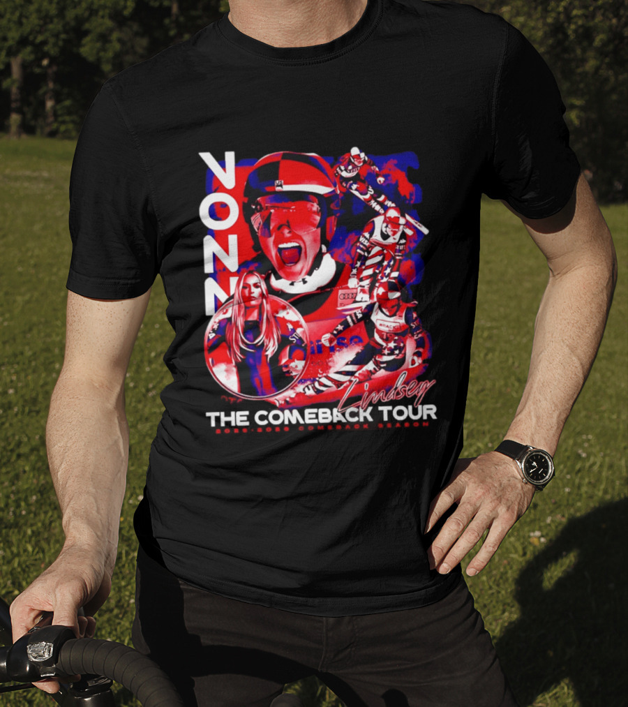 Lindsey Vonn The Comeback Tour Skiing Champion T-Shirt