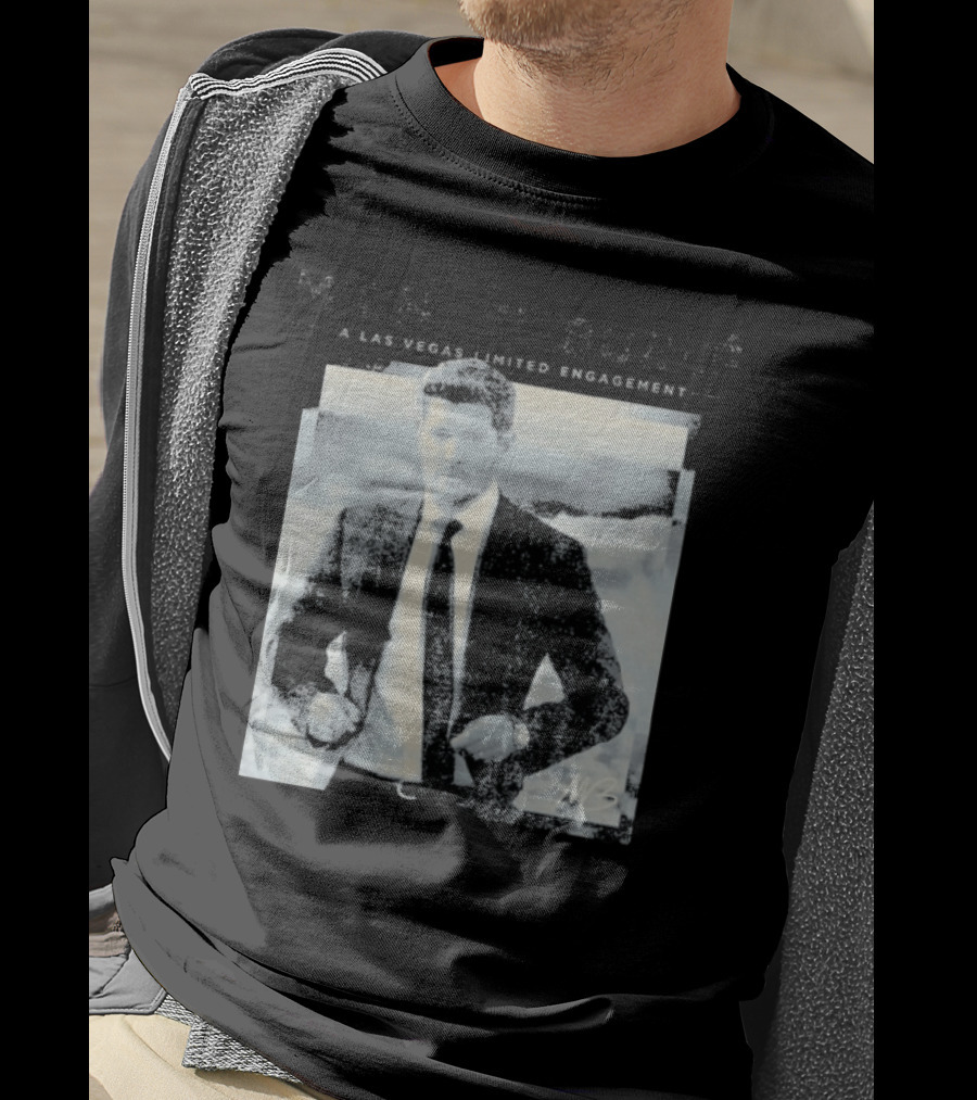 Michael Buble A Vegas Photo Classic Suit Style MB Signature T-Shirt