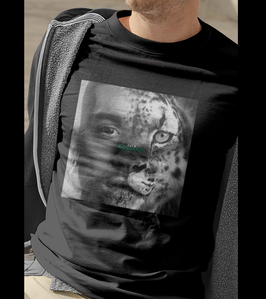 Zayn Malik Konnakol Album Cover Half Face Cheetah Release April 17 2026 T-Shirt