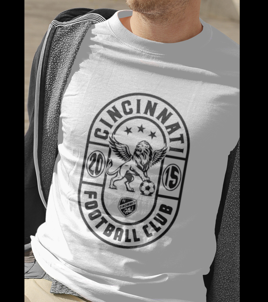 Cincinnati Football Club Winged Lion Emblem Est 2015 T-Shirt