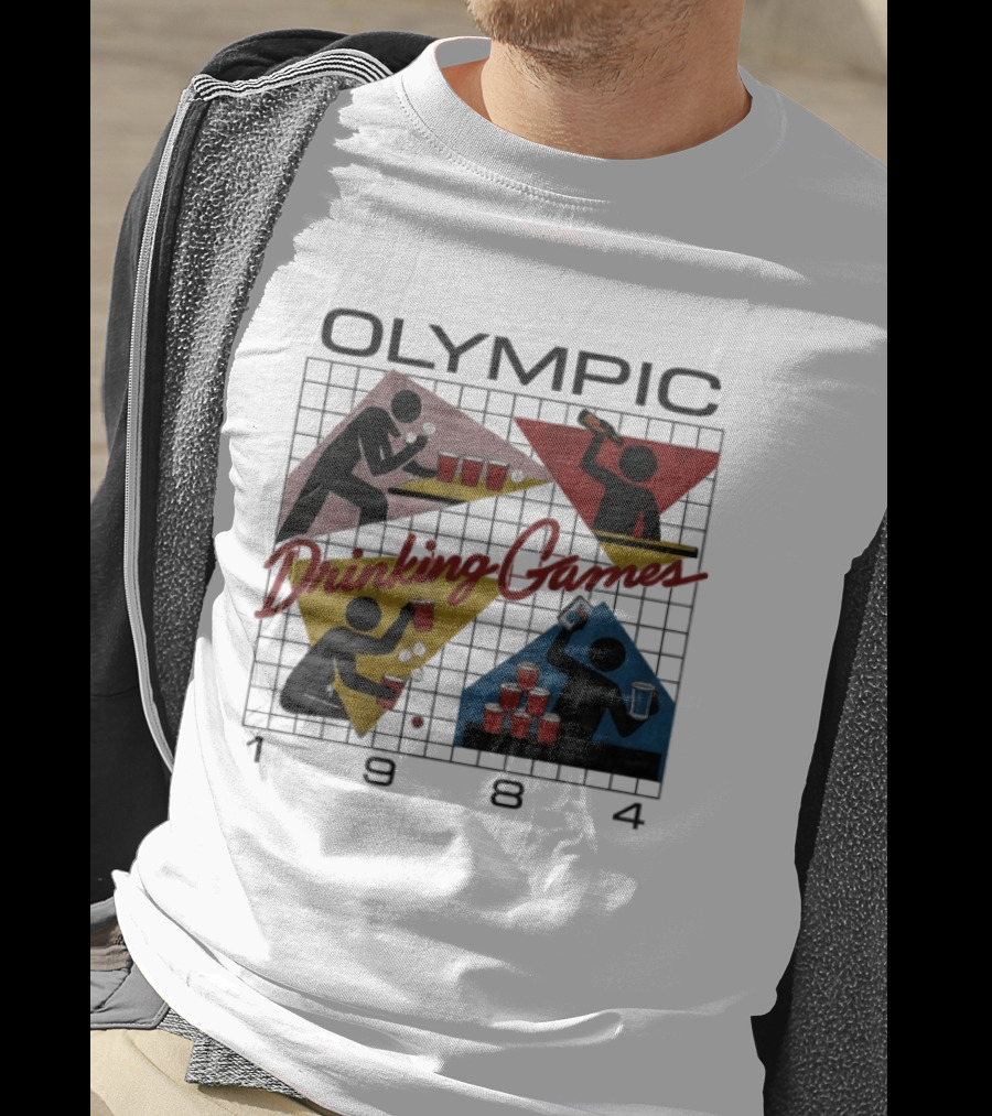 Olympic Drinking Games 1984 Beer Pong T-Shirt