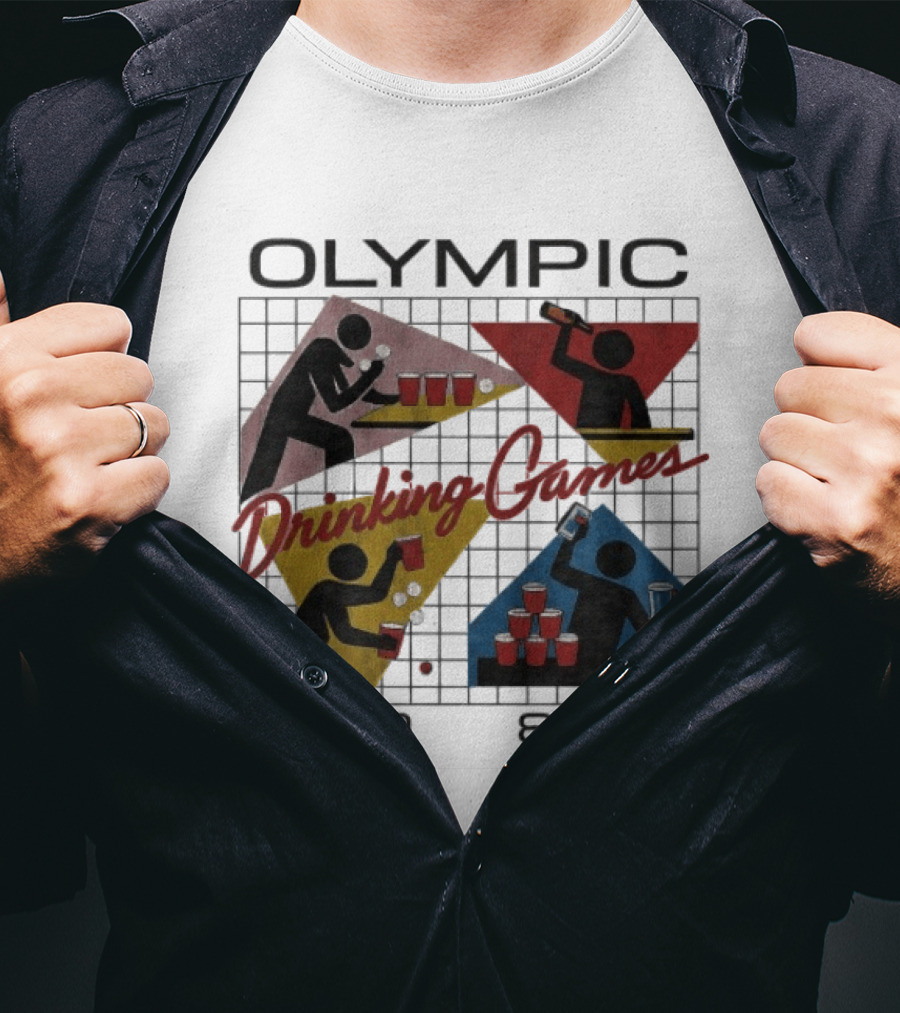 Olympic Drinking Games 1984 Beer Pong T-Shirt