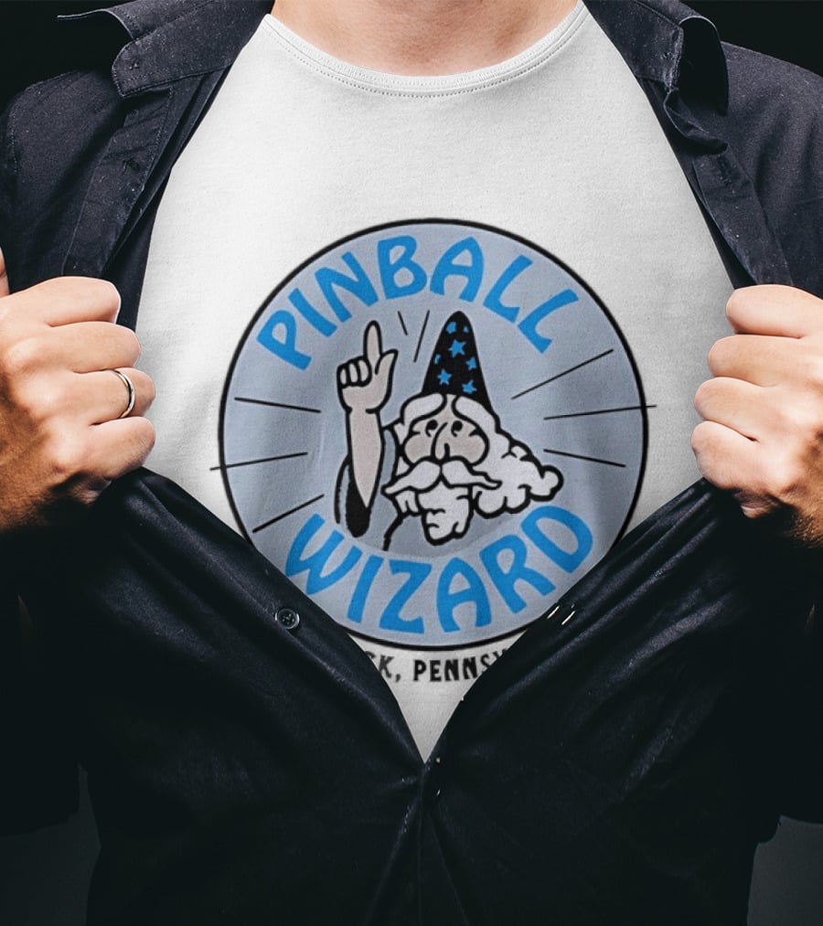 Pinball Wizard Cheswick Pennsylvania Nostalgic Wizard T-Shirt