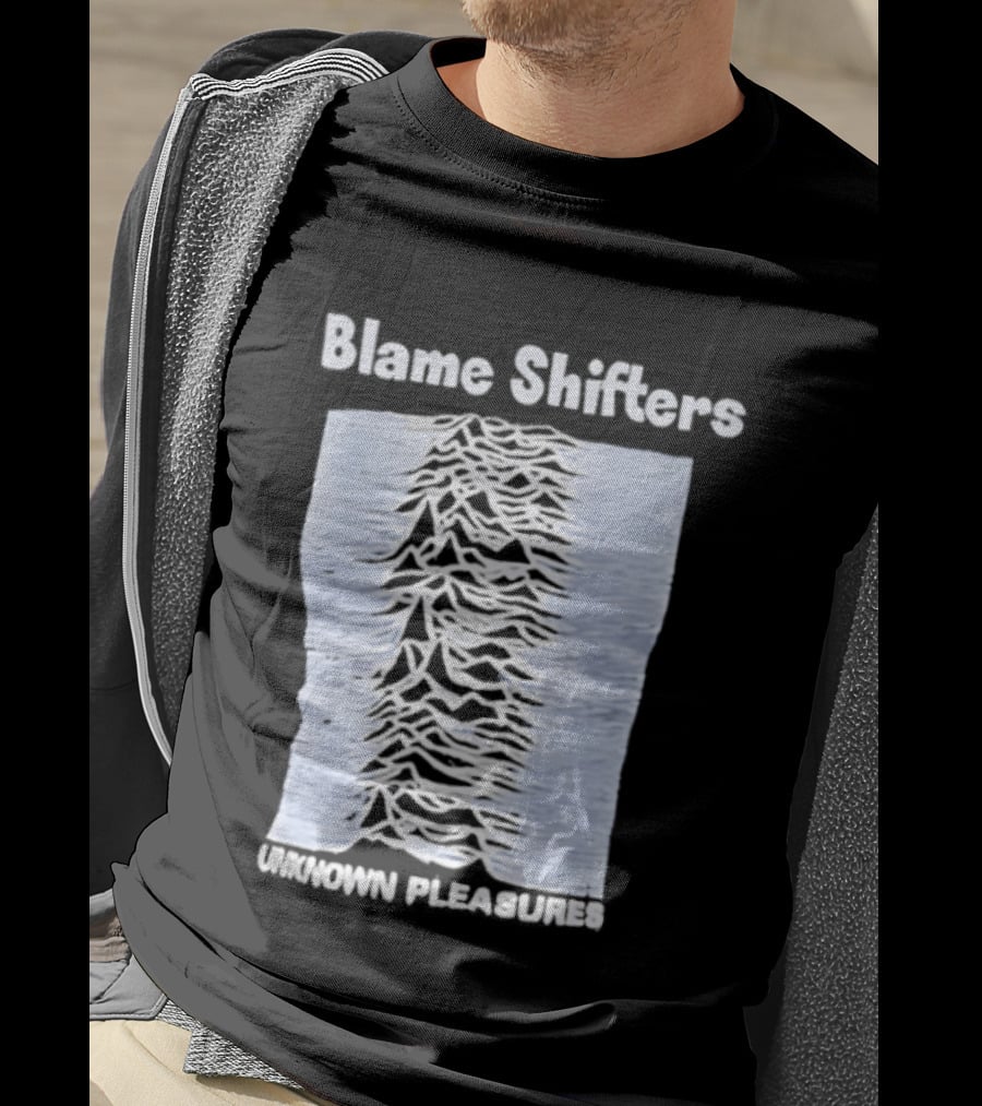 Blame Shifters Unknown Pleasures Waveform T-Shirt