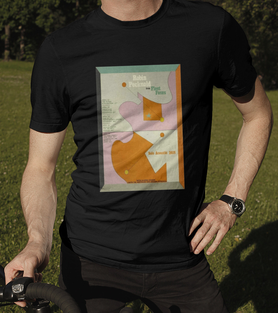 Robin Pecknold Fleet Foxes Tour 2026 Flynn Ridgefield Rockport Nashua NYC T-Shirt