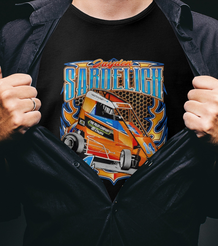 Jayden Sardelich The Pilot Company Mastercraft 14A Racing Sprint Car T-Shirt