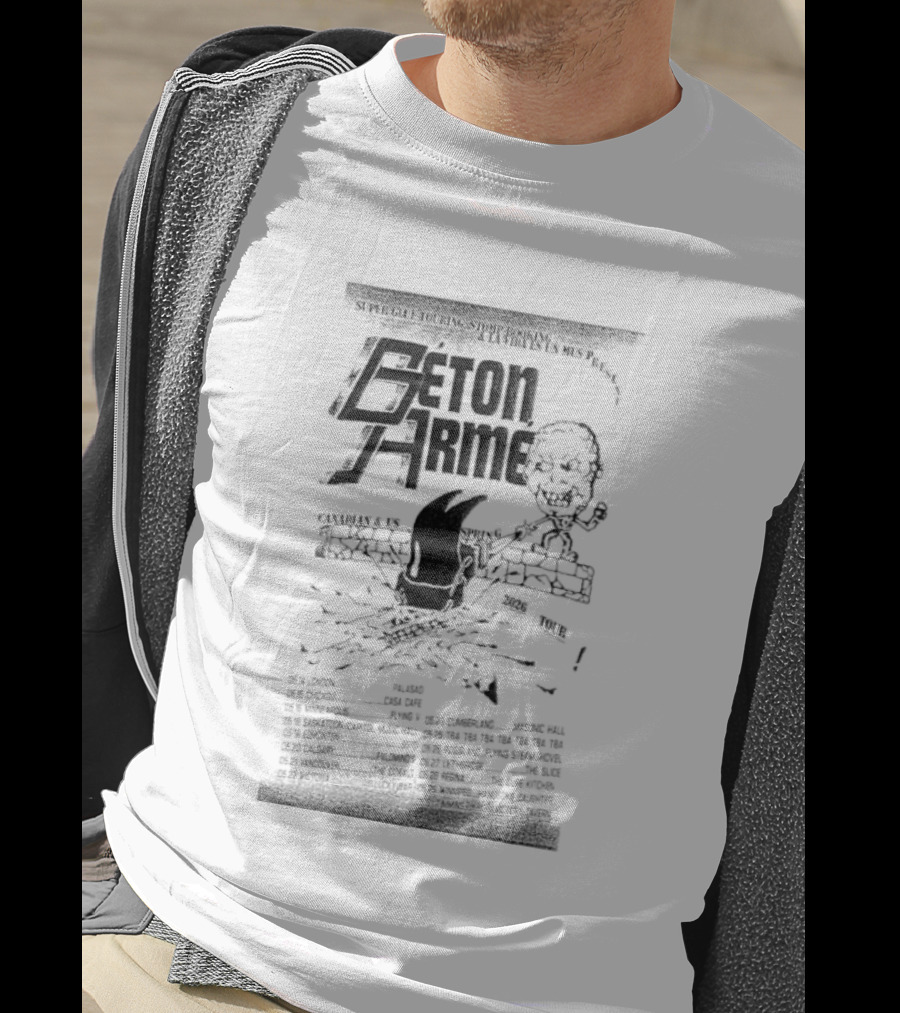 Beton Arme Canadian & US Spring 2026 Tour Skeleton Watermelon T-Shirt