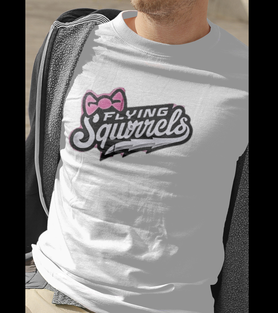 Richmond Flying Squirrels Nutasha Pink Bow Team Unveiled T-Shirt