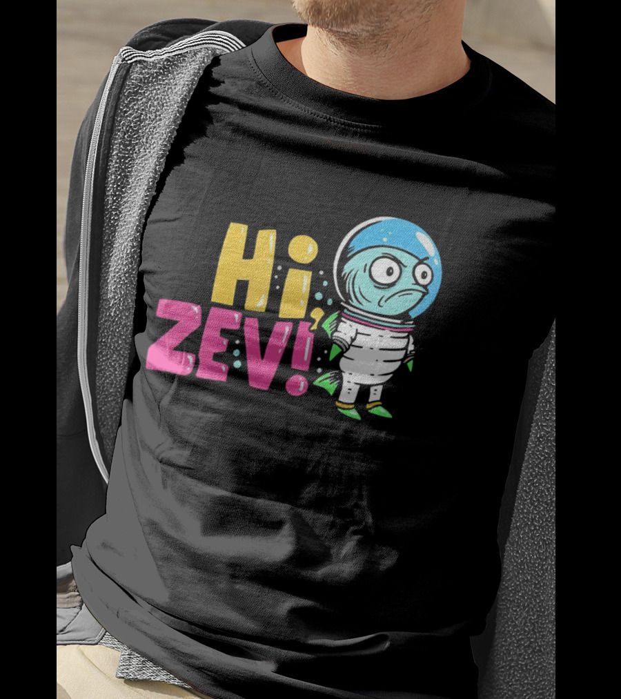 Hi ZEV Astronaut Fish In Spacesuit With Bubble Helmet T-Shirt