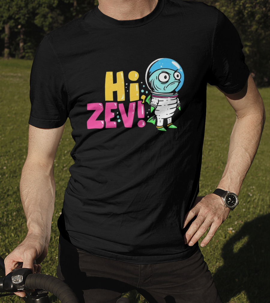 Hi ZEV Astronaut Fish In Spacesuit With Bubble Helmet T-Shirt