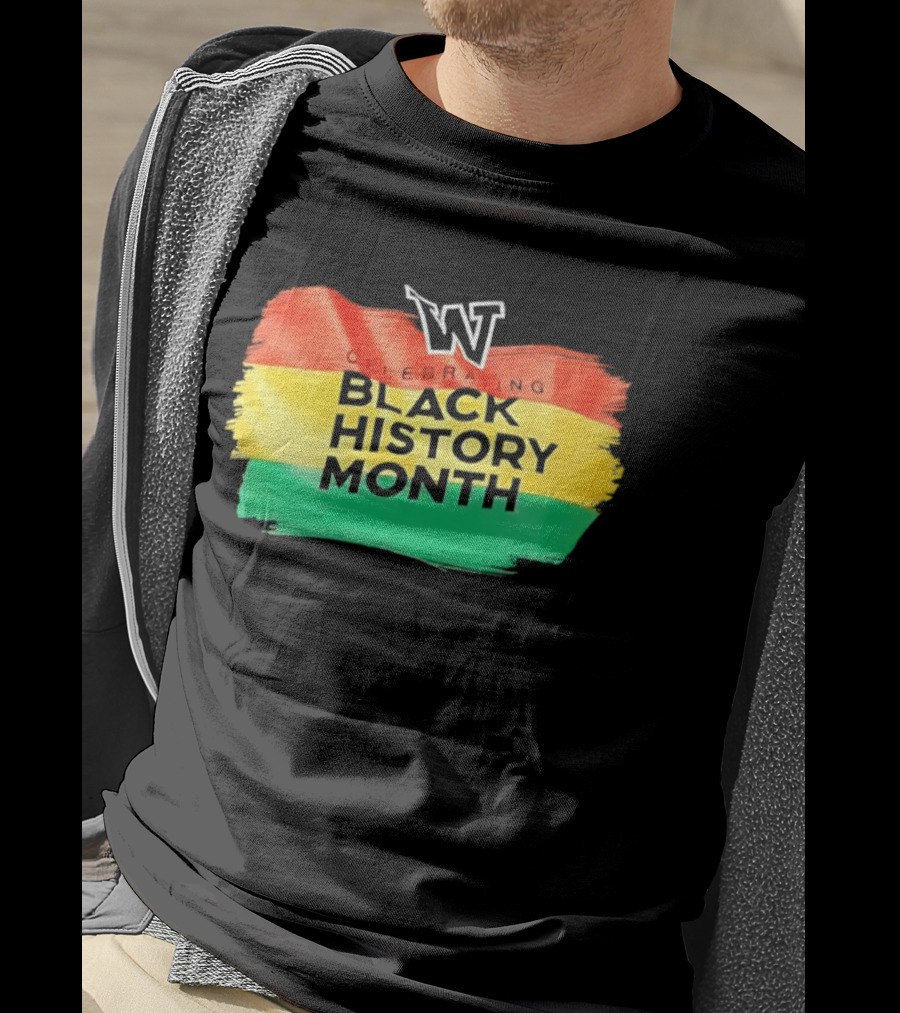 Celebrating Black History Month Washington Huskies W T-Shirt
