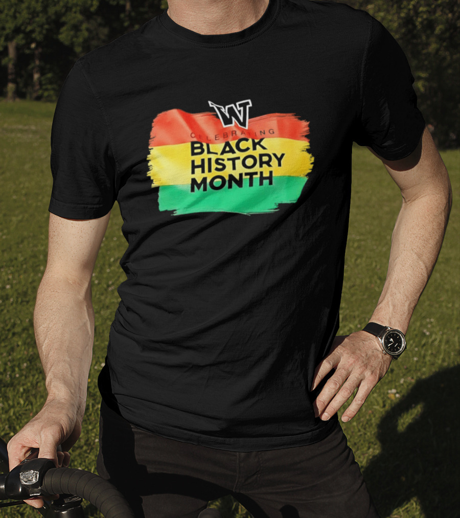 Celebrating Black History Month Washington Huskies W T-Shirt