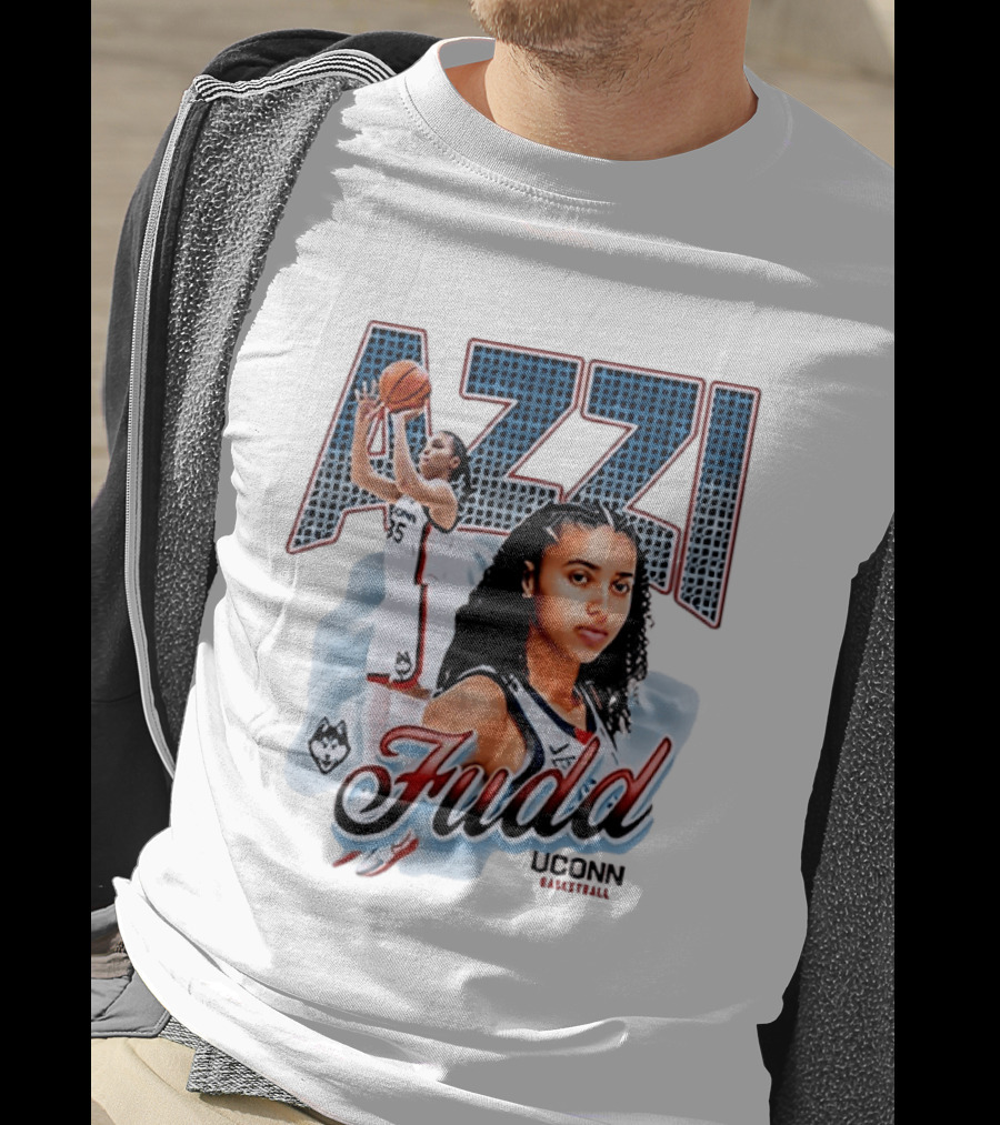 Azzi Fudd UConn Huskies Basketball Player T-Shirt